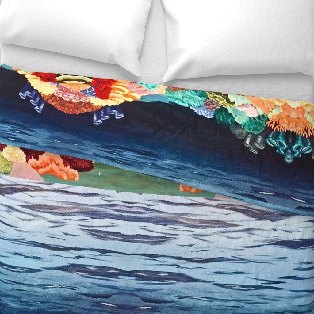 Coral Reef Painted Duvet Cover